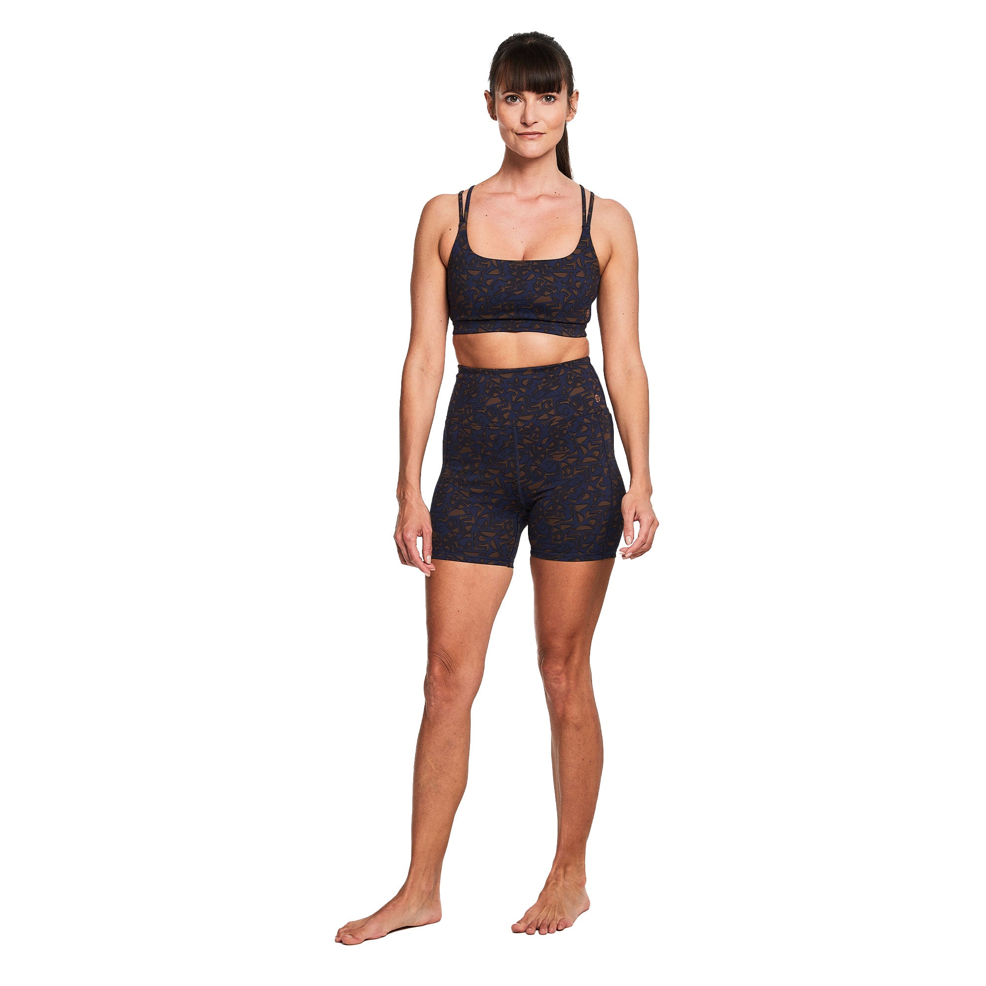 DINAMICA HIGH-RISE SHORTS 5" SYMBOL NAVY