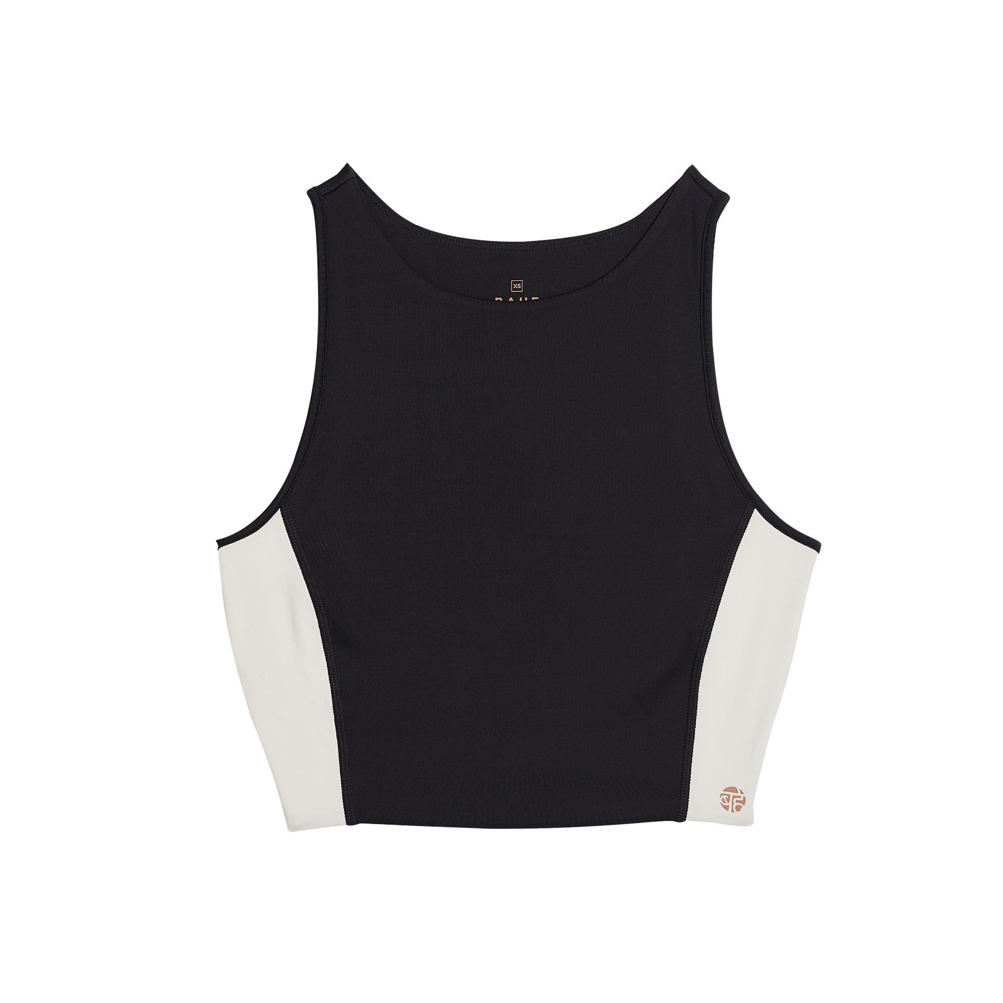 REFORMA HIGH NECK LONGLINE CROP BLACK