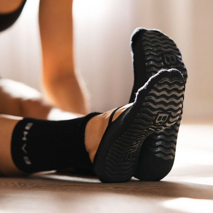 STUDIO GRIPPY BARRE SOCKS ANTHRACITE