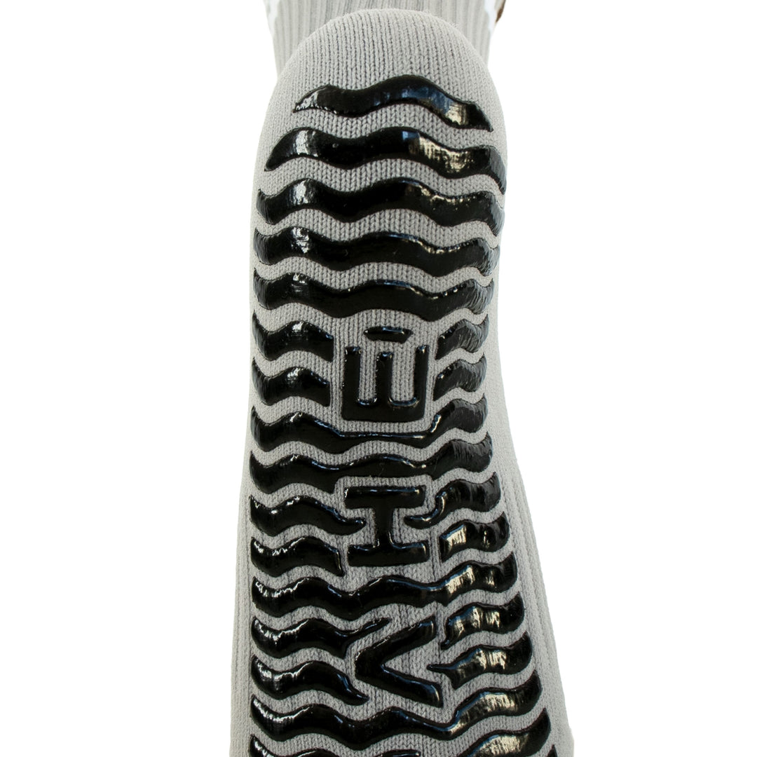 STUDIO GRIPPY CREW SOCKS LARGE PEBBLE GREY