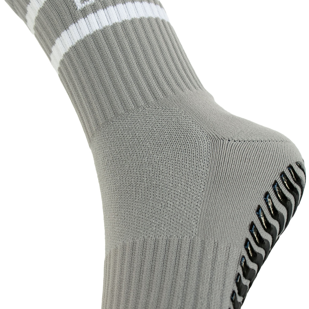 STUDIO GRIPPY CREW SOCKS LARGE PEBBLE GREY