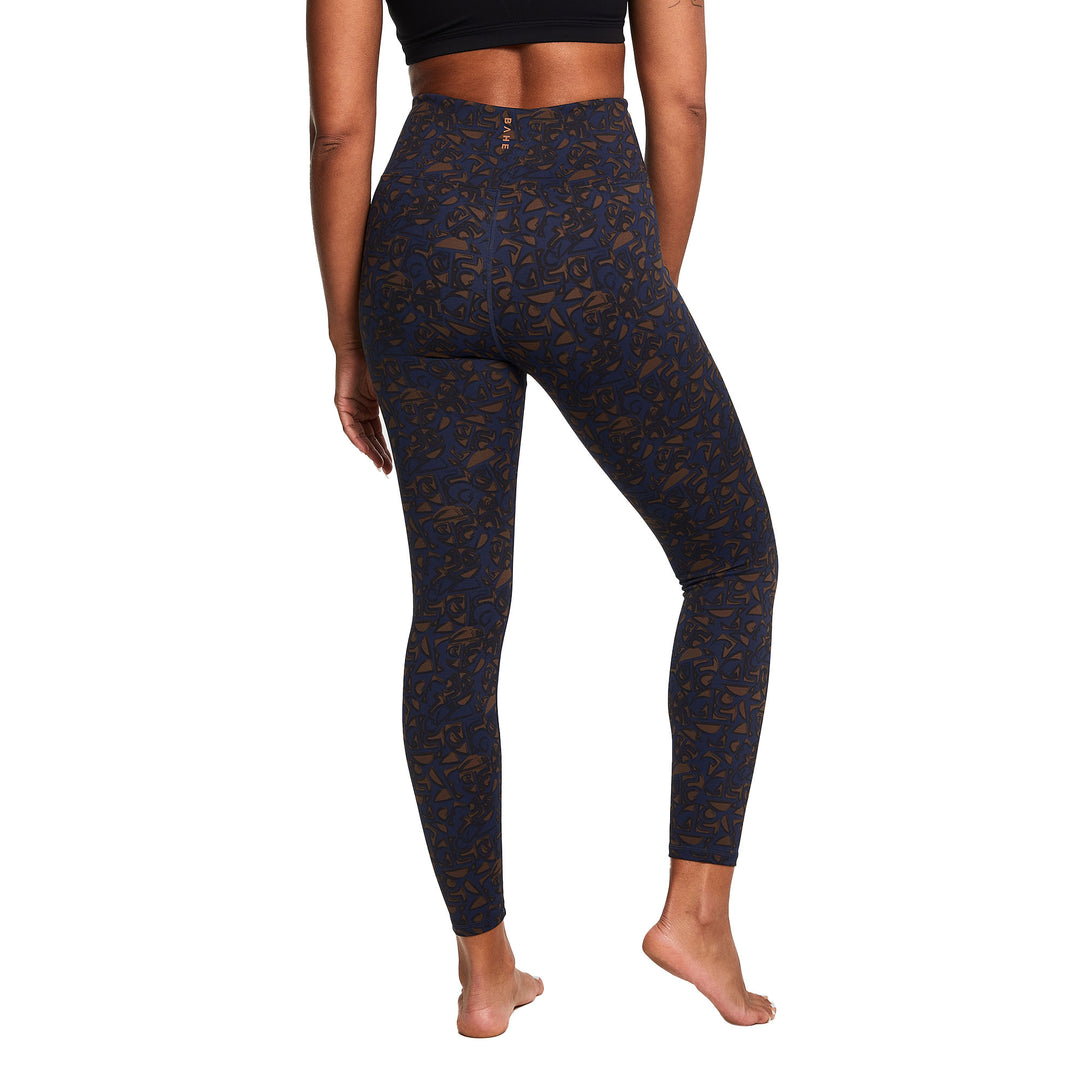 DINAMICA HIGH-RISE LEGGING 7/8 SYMBOL NAVY