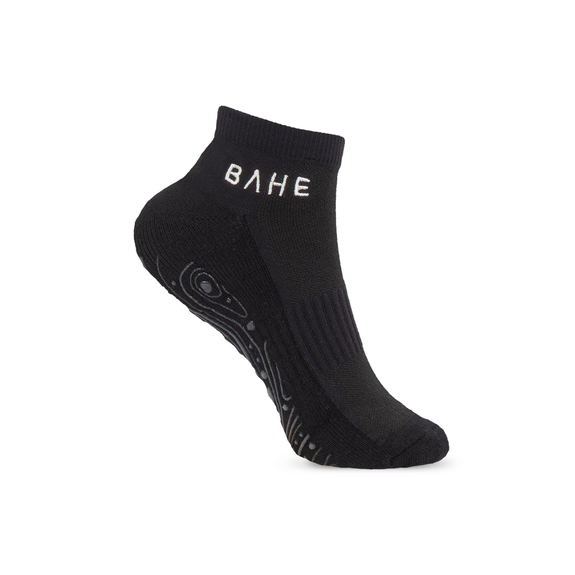 GROUNDED GRIPPY ANKLE SOCKS ANTHRACITE