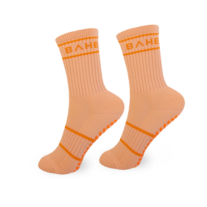 STUDIO GRIPPY CREW SOCKS SMALL PEACH FIZZ
