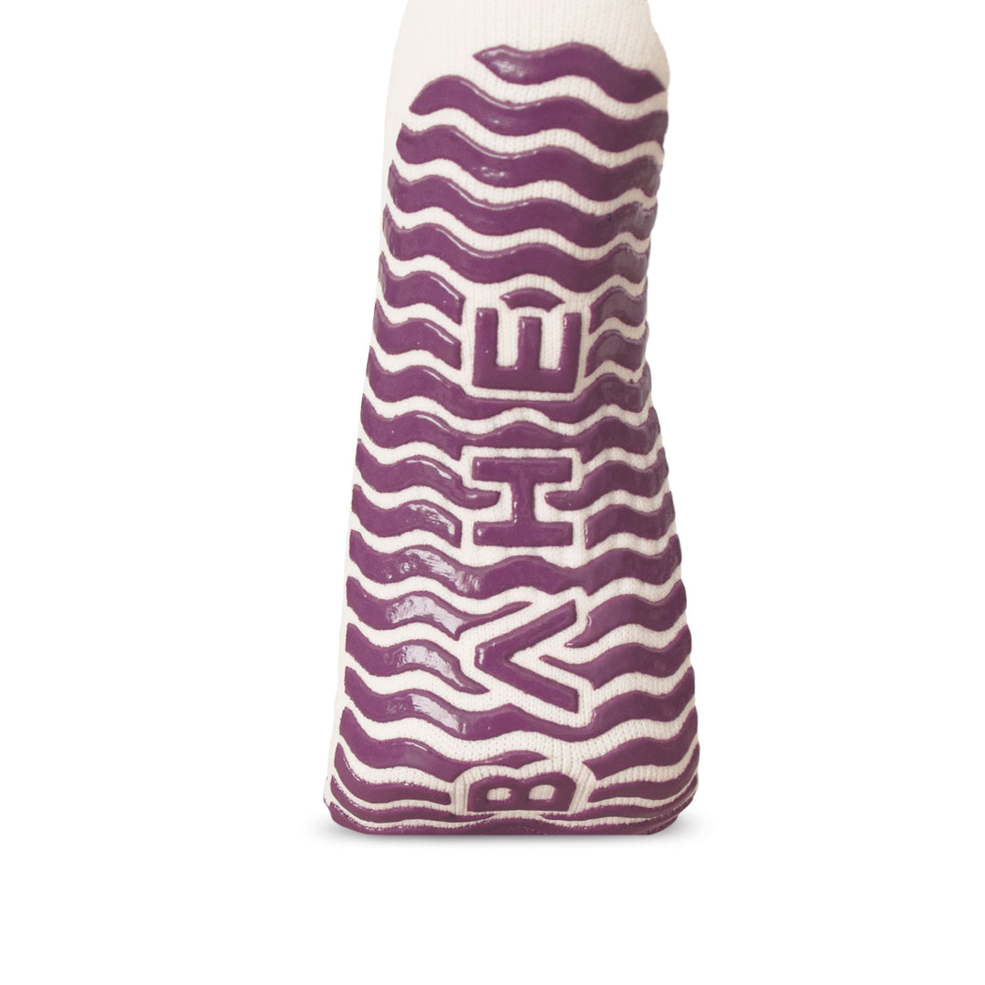 STUDIO GRIPPY CREW SOCKS 2 PACK MAUVE/PALE LEMON