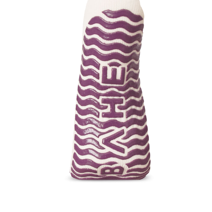 STUDIO GRIPPY CREW SOCKS 2 PACK MAUVE/PALE LEMON
