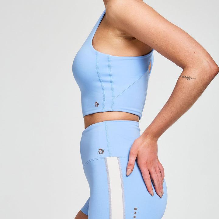 ATTUNE CROSS BACK TOP OCEAN BLUE
