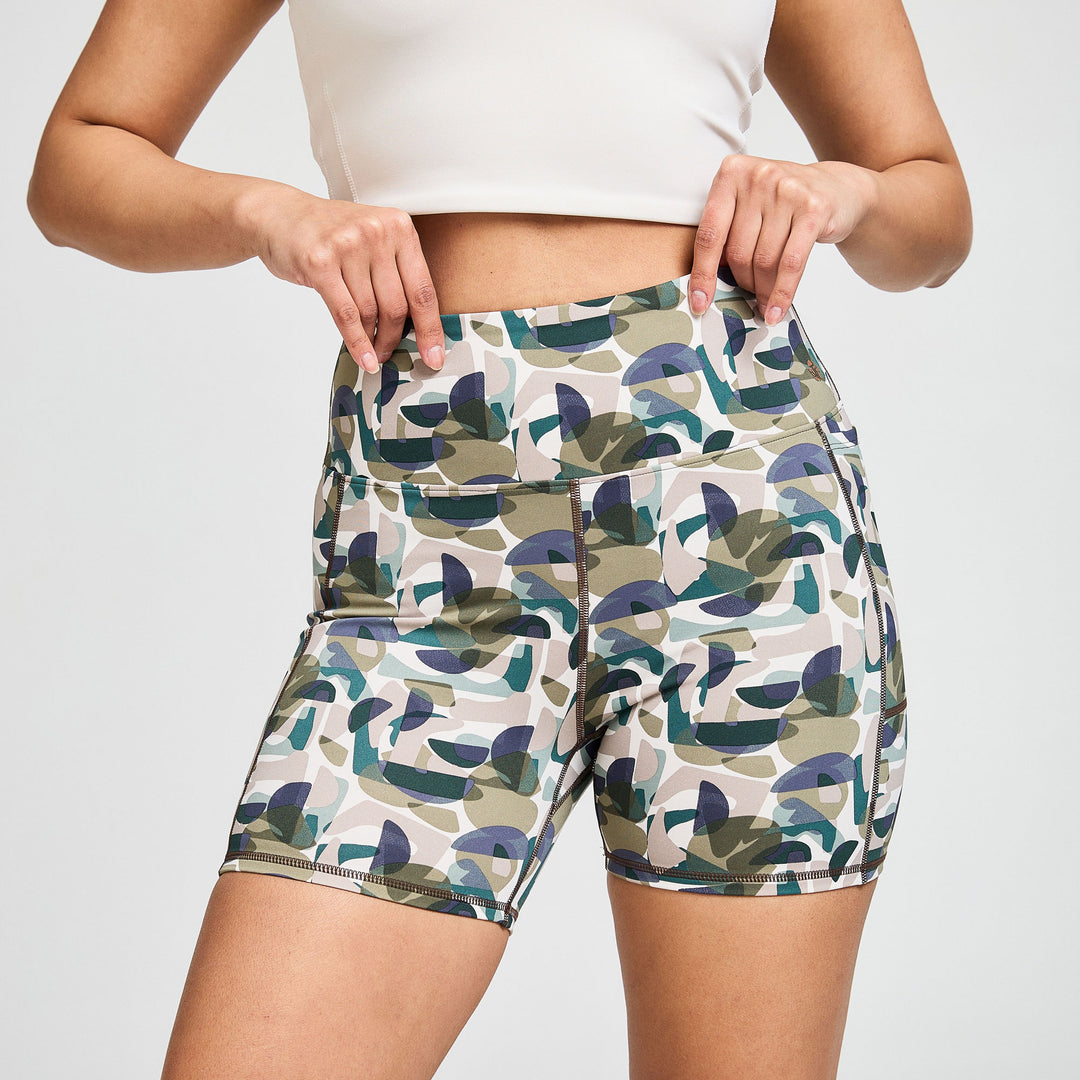 DINAMICA HIGH-RISE SHORTS 5" CAMO