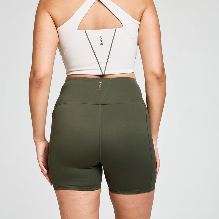 DINAMICA HIGH-RISE SHORTS 5" KHAKI