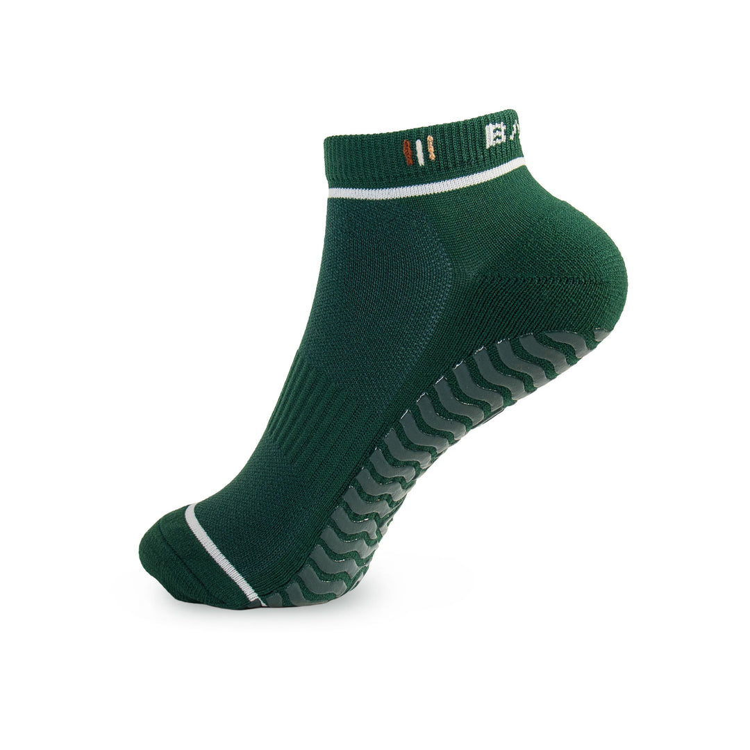STUDIO GRIPPY ANKLE SOCKS 2 PACK ANTHRACITE/FOREST GREEN