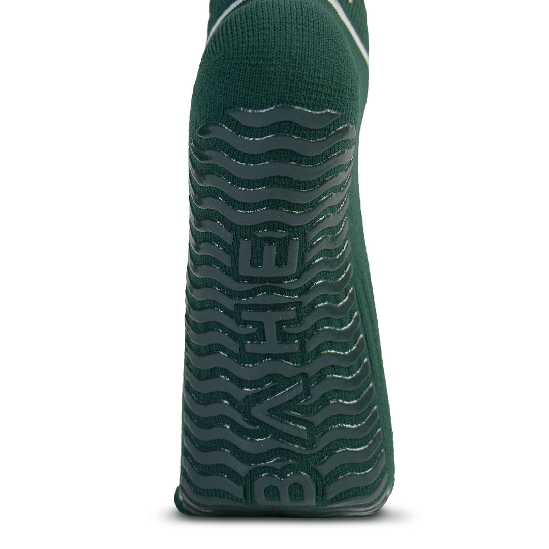 STUDIO GRIPPY ANKLE SOCKS 2 PACK ANTHRACITE/FOREST GREEN