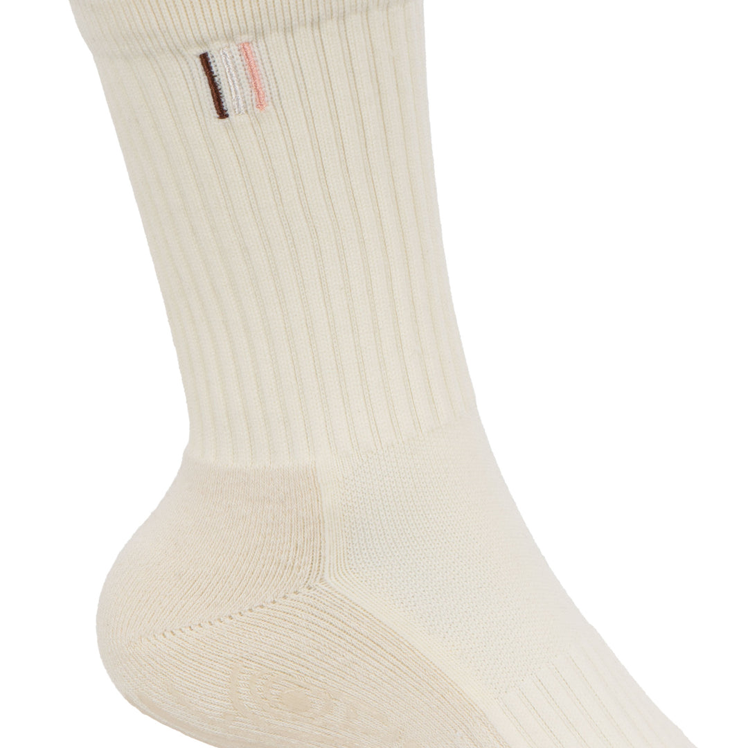 STUDIO GRIPPY CREW SOCKS 2 PACK COCONUT/POWDER BLUE