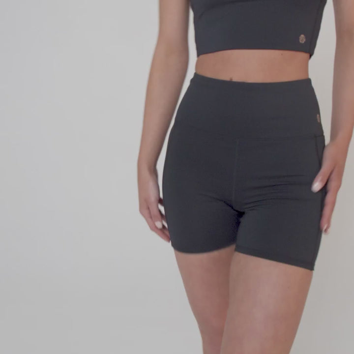 DINAMICA HIGH-RISE SHORTS 5" BLACK
